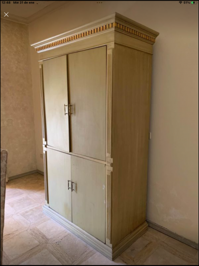 Mueble para copas de caoba