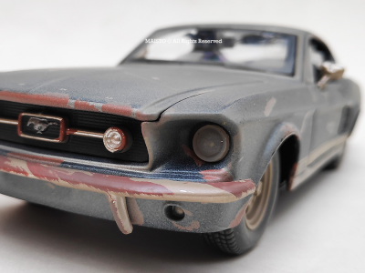 Coche Ford Mustang GT 1967, 1:24, Clásico coleccionable