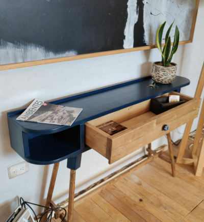Consola Vintage Blue