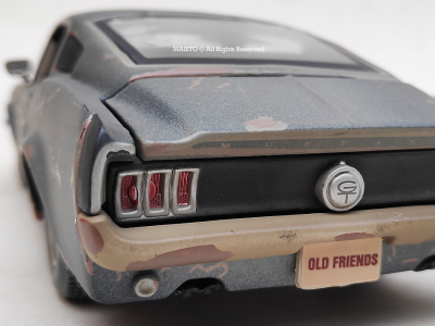 Coche Ford Mustang GT 1967, 1:24, Clásico coleccionable