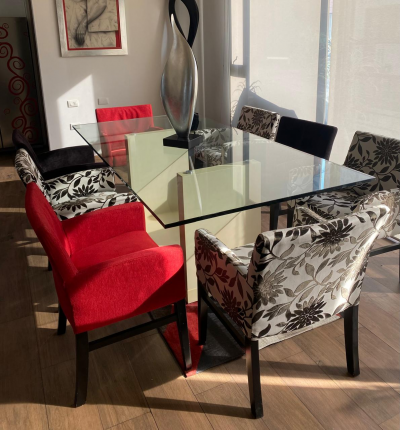 MODERNO COMEDOR RECTANGULAR 8 SILLAS