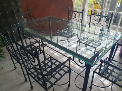 Comedor de Forja con 6 sillas