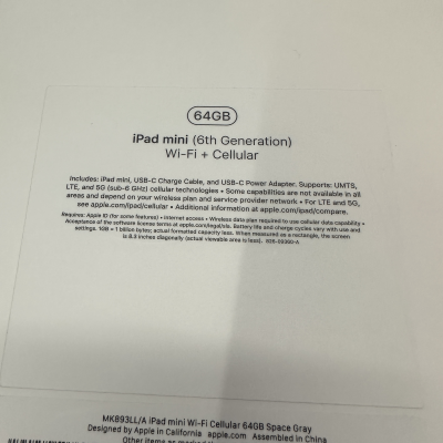 IPad Mini 6 64gb Gris Espacial. Wifi+Celular.Nueva