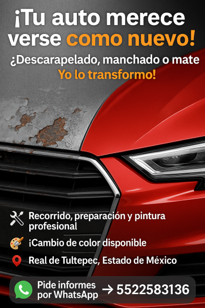 Servicio de Pintura y Repintado Automotriz 