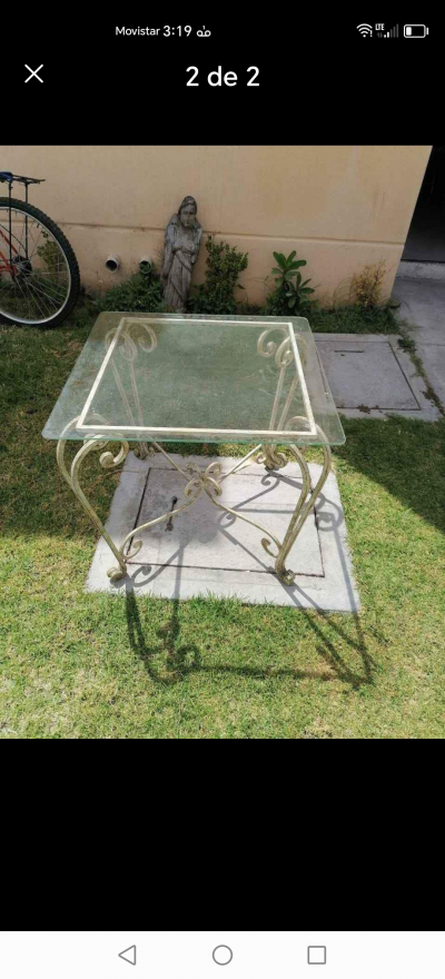 Mesas de sala 2 laterales y una central con todo y sus vidrios 