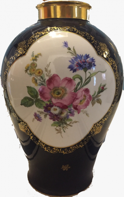 Jarrón Lindner Kueps Bavaria Echt Cobalt