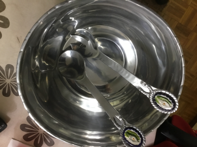 Ensaladera de pewter