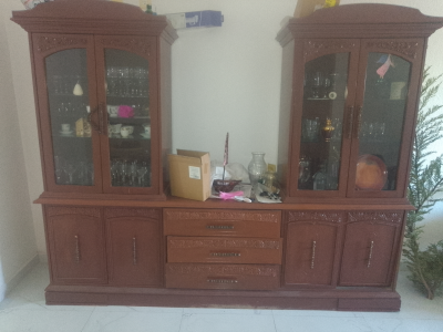 Vitrina grande de 3 piezas