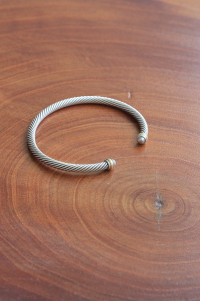 Brazalete David Yurman plata/ oro