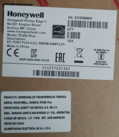 IMPRESORA DE TRANSFERENCIA TÉRMICA