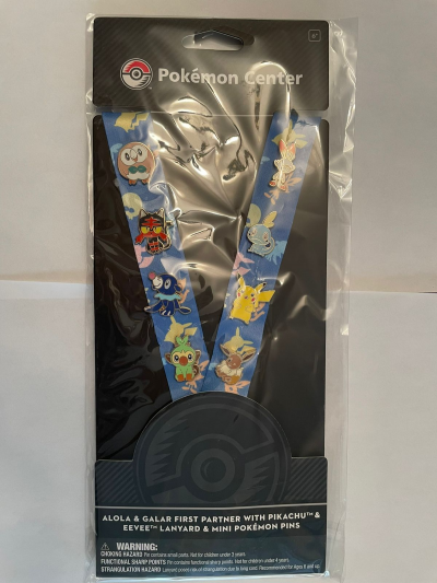 Landyard Original Pokémon Center con Pines Metálicos
