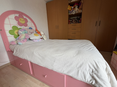 Cama Individual Rosa 