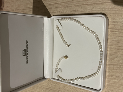 Collar de perlas japonesas reales