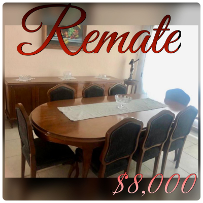 Comedor 8 sillas mesa. Y bufetero bien cuidado 