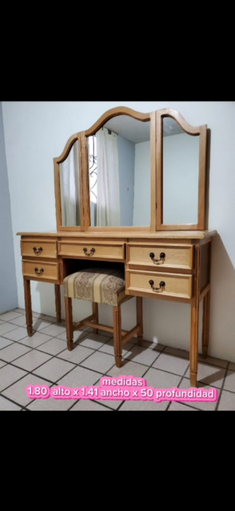 tocador de encino