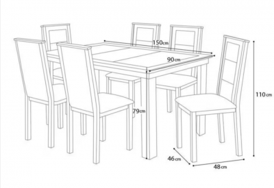 Comedor 6 sillas 