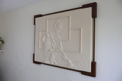 Cuadro en relieve con marco de herrería